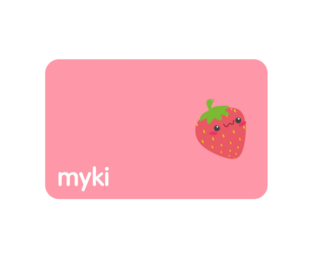Strawberry Sticker With Myki Logo
