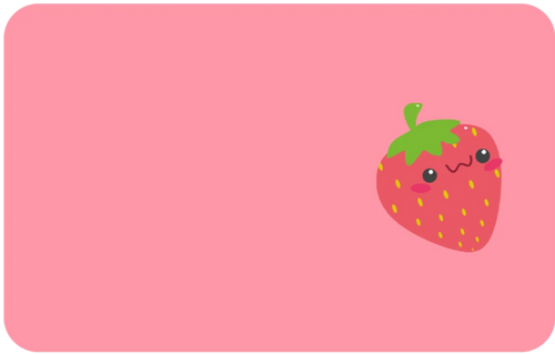 Strawberry Sticker No Myki Logo